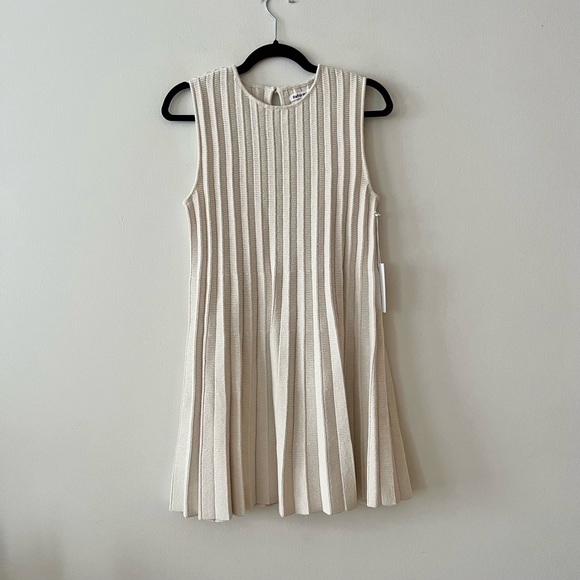 Reformation Ezra Cotton Knit Mini Dress in Gossamer - Picture 3 of 10